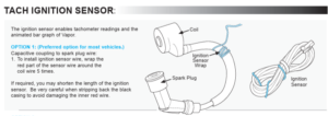 Tachometer Ignition Sensor Install