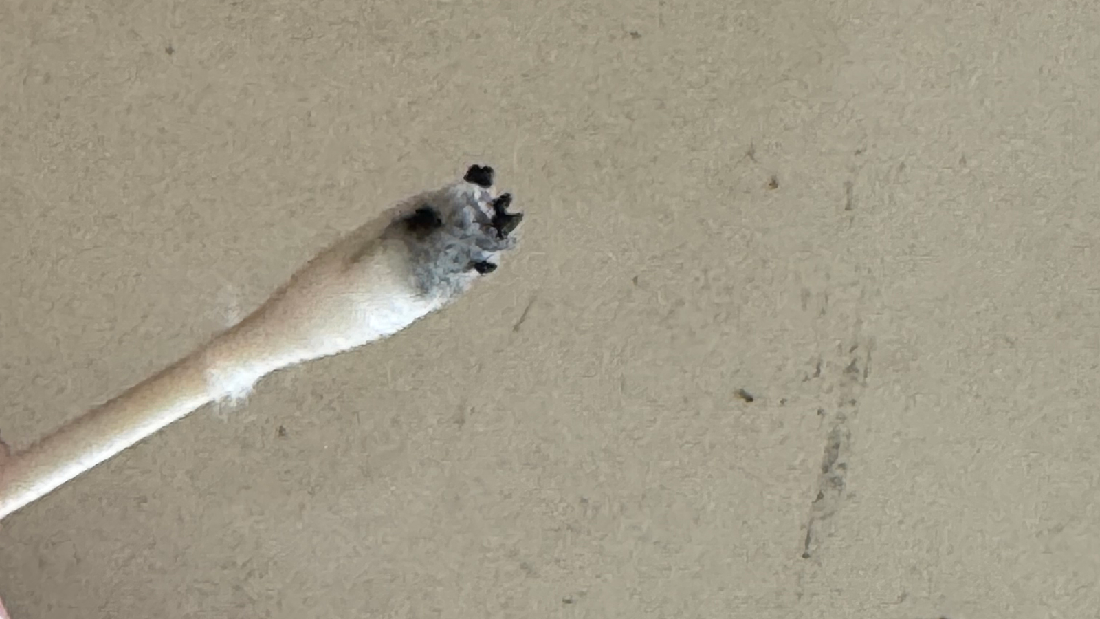 Gunk on Q-Tip